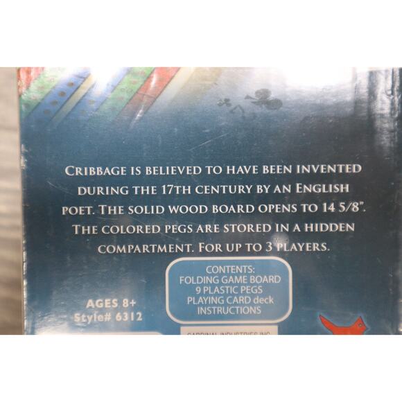 NEW Cardinal Industries Deluxe High-quality Solid Wood Folding Cribbage Set - Picture 9 of 12